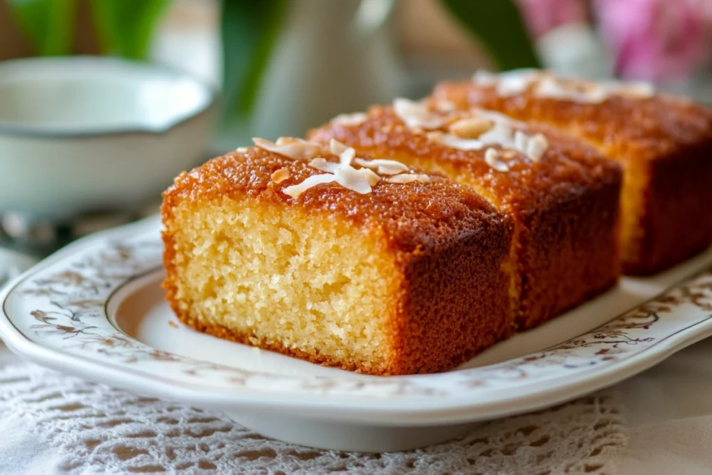 moisten a dry coconut cake